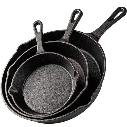 Cast Iron Frying Pan - Non-Stick Mini Skillet for Omelette, Pancake & Induction Cooking