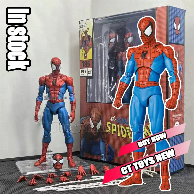 Ct Toys Spiderman Mafex 143 Ben Reilly Comic Version – The Amazing Spider-Man Anime Action Figure, Collectible Toy Gift