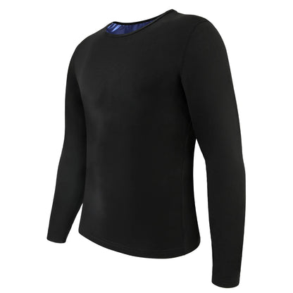 Men’s Sauna Sweat Shirt – Long Sleeve Compression Body Shaper Top for Weight Loss Workout & Sports