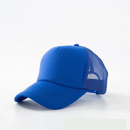Custom Logo Trucker Hat - Adjustable Polyester Mesh Baseball Cap for Men & Women