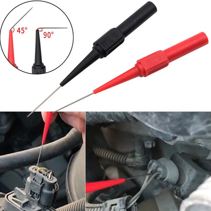 10Pcs 30V Multimeter Test Lead Kit - Automotive Diagnostic Probe Extension with 0.7MM Piercing Needle Tips