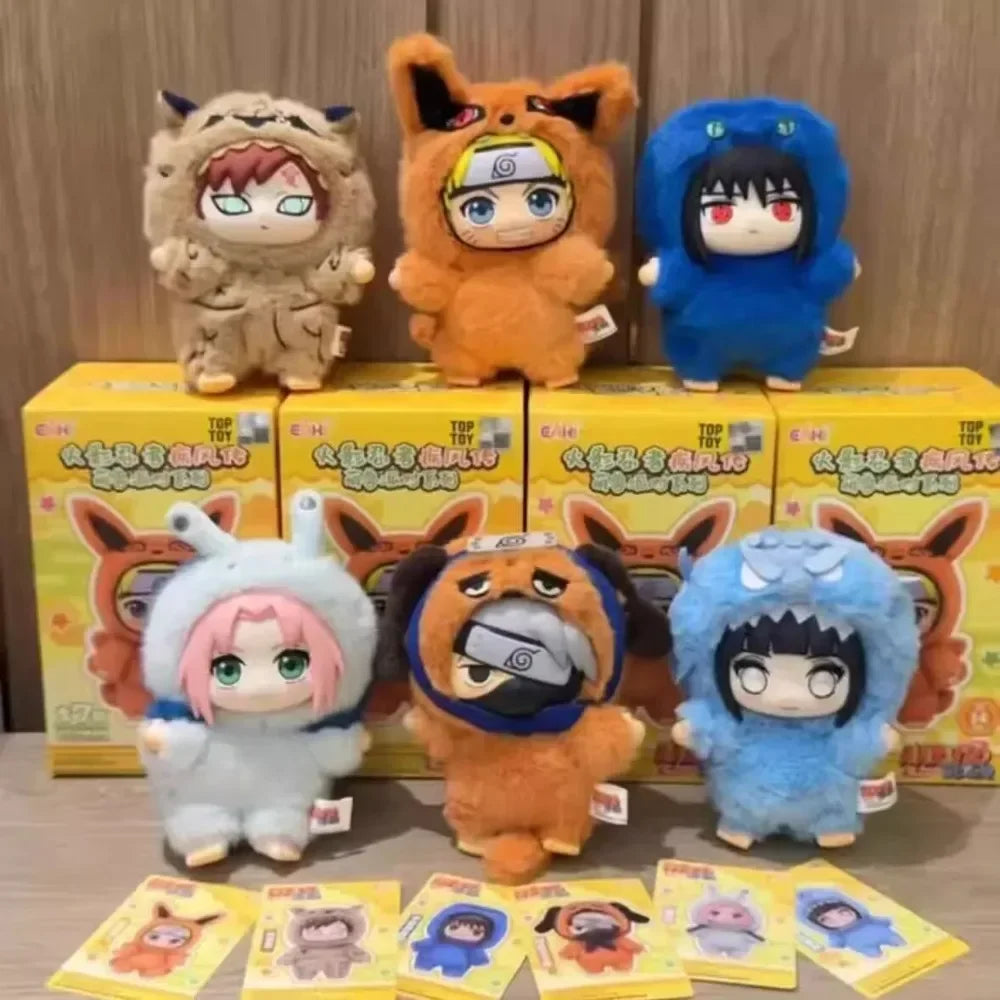 Naruto Shippuden Blind Box Plush Pendant - Uzumaki Party Series Collectible Bag Charm