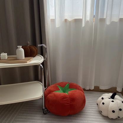 Sofa Bay Window Cushion – Cute Mushroom & Tomato Pillow for Bedroom Room Decoration, Ins Style Ornament
