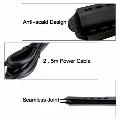 Hair Straightener with Four-gear Temperature, Ceramic Tourmaline Ionic Flat Iron for Women, Wide Panel Design