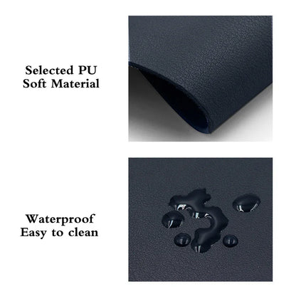 PU Leather Mouse Pad – Non-Slip Waterproof Gaming & Office Desk Mat, Anti-Scratch Easy Clean Surface for PC & Laptop Desktop Use