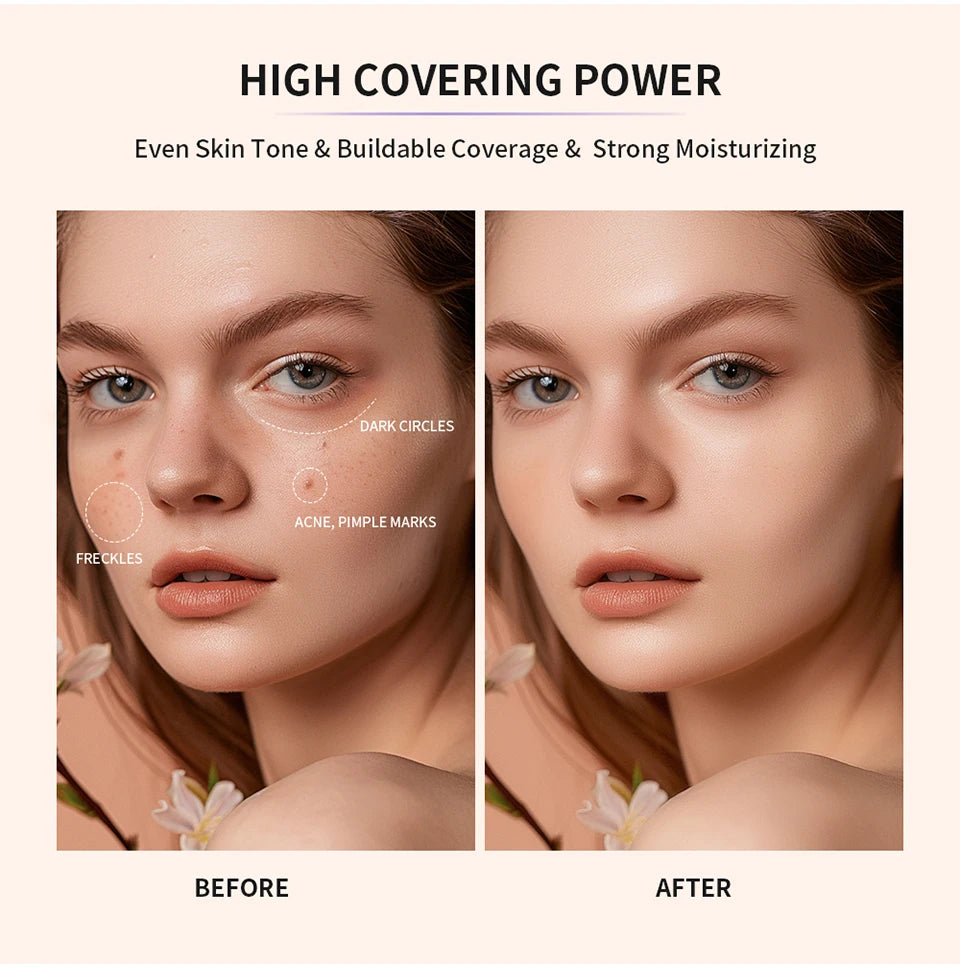 Strong Coverage Tinted Hydrator Makeup – Semi-Matte Finish for Women, Evens Skin Tone & Naturally Moisturizes