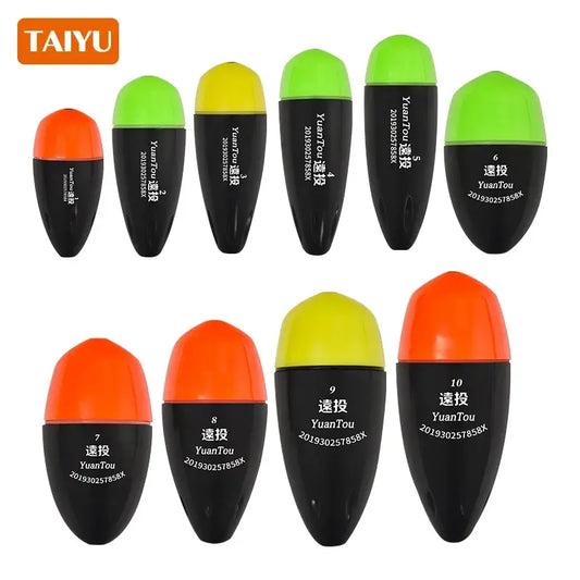 TAIYU Luminous Fishing Float Set – High Sensitivity Red & Green Adjustable Waterproof Electronic Bobbers