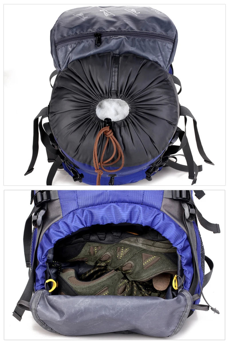 50L Hiking & Camping Backpack — Waterproof Multi-Function Trekking Bag for Women & Men