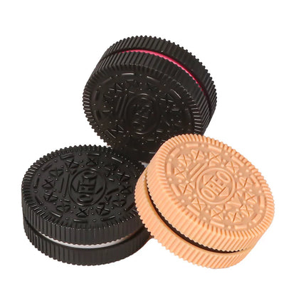 60mm Plastic Herb Grinder – Cookie Biscuit Design Tobacco & Spice Crusher for Smoking