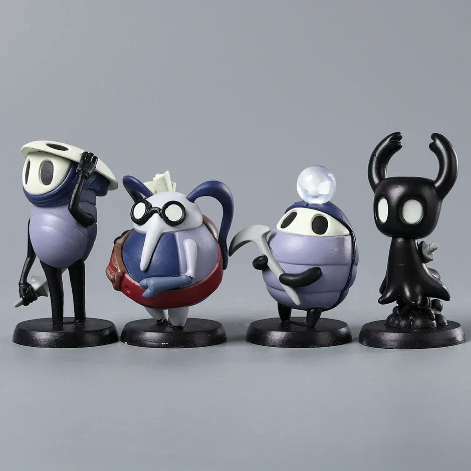 Hollow Knight PVC Figure Set | Hornet, Knight, Zote, Grub, Quirrel, Cornifer & Myla Desktop Decoration Toys