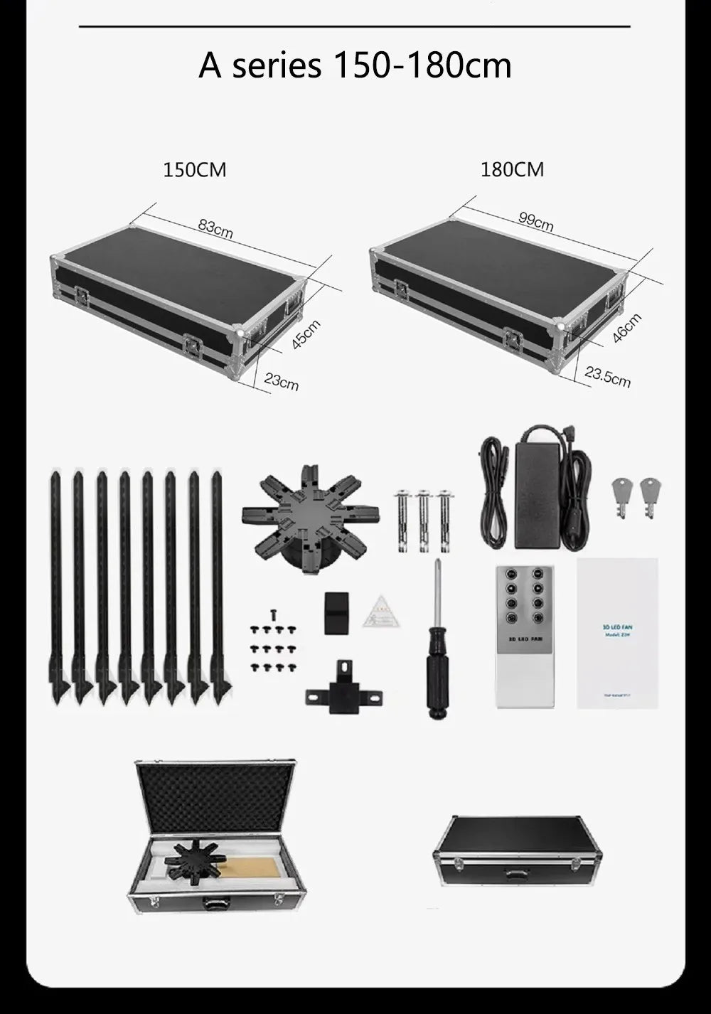 Hologram 3D Fan Projector | LED Advertising Display with Image & Video Support