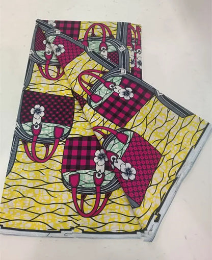 African Real Wax Print Fabric 100% Cotton - Ghana Style Ankara Pagne Nigeria Wax Tissu Soft Printed Fabric