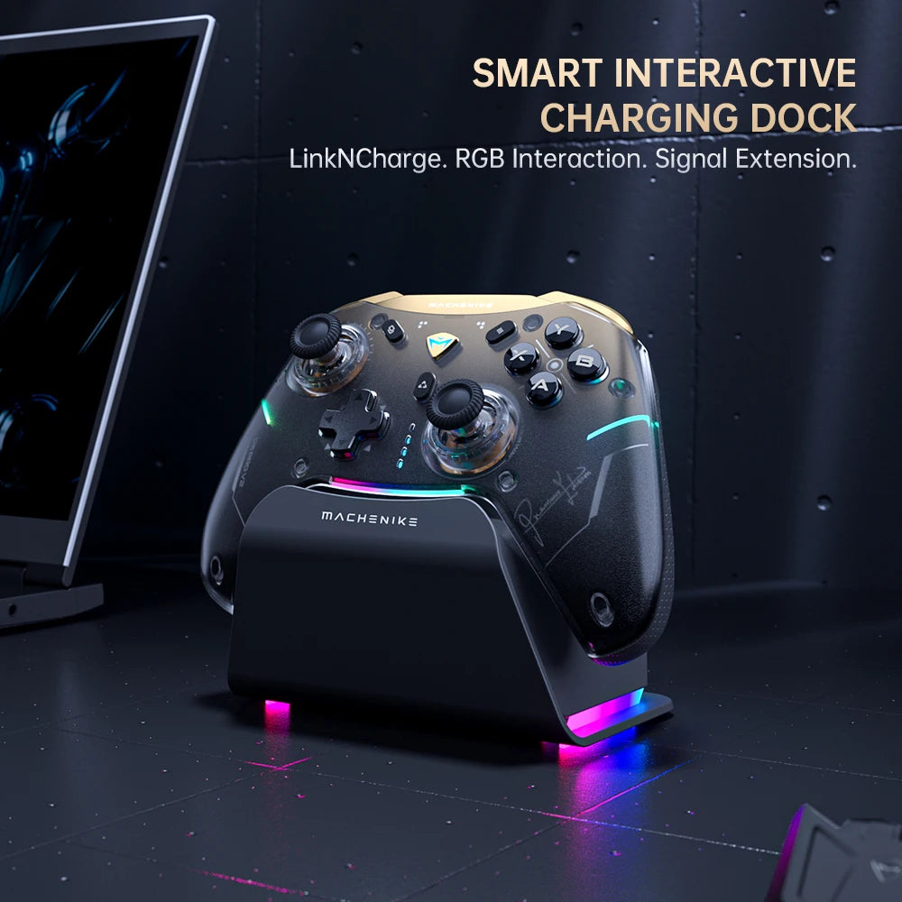 MACHENIKE G5Pro V2 Gaming Controller with Optical Triggers, ABXY Buttons, Hot-Swappable Joystick, 4K Resolution for Switch & PC