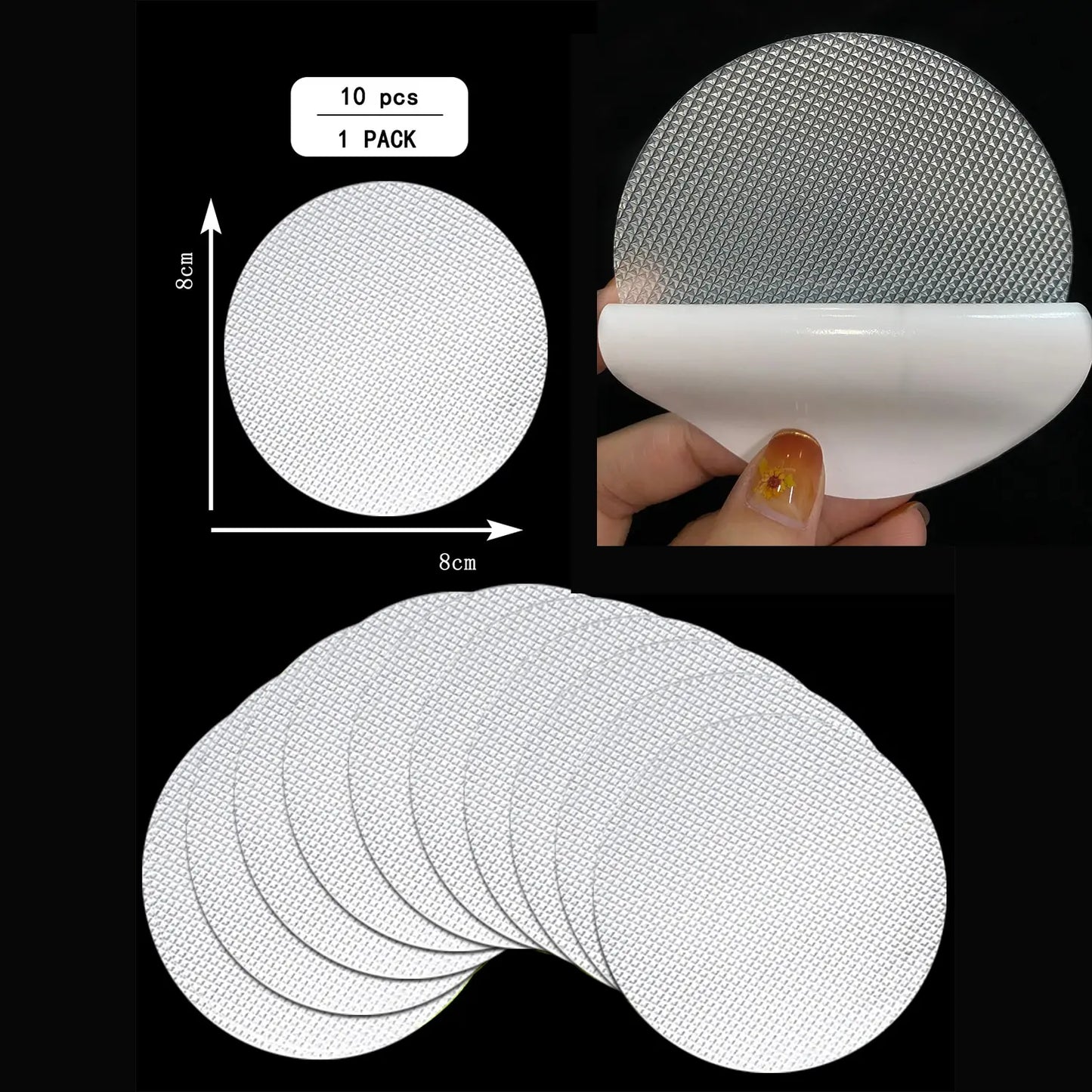 10PCS Anti-Slip Shower Tread Stickers - Safety Bathtub Strips, Premium Adhesive Star & Snowflake Decals for Bathtub, Shower & Stairs
