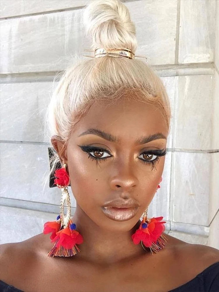 613 Blonde Human Hair Lace Wig - HD 13x4 13x6 Pre-Plucked Straight Frontal Wig For Women