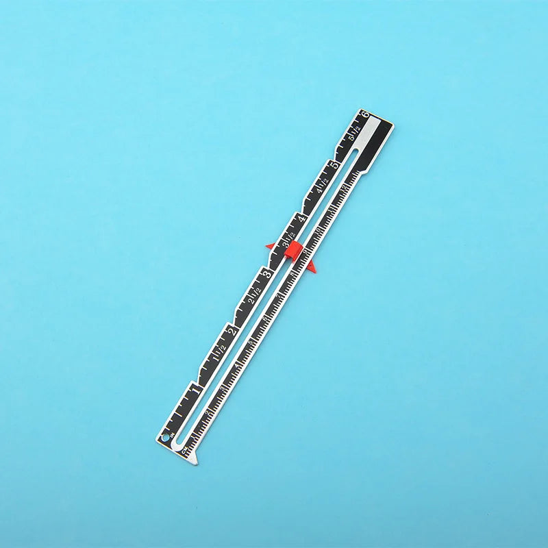 Metal Sewing Gauge - Sliding Measuring Tool for Quilting, Sewing & Crafting
