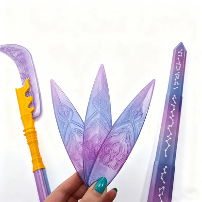 3PCS Hunters Knives for Mira – Cartoon Roleplay & Cosplay Sword Props for Rumi Enhanced Version, Carnival Costume Accessories