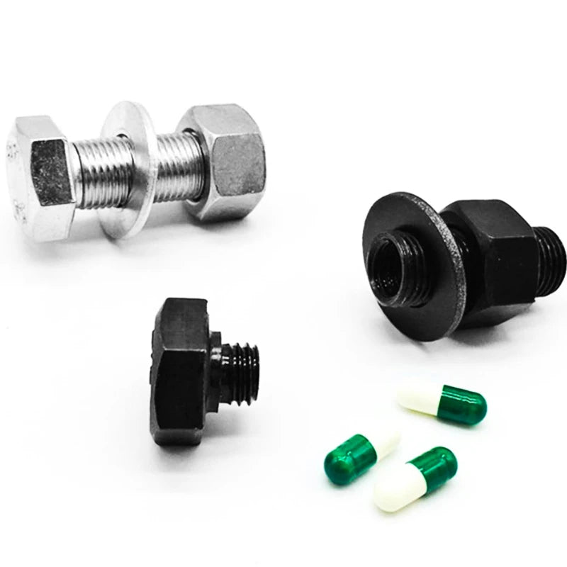 Metal Screw Bolt Storage Cash Money Hide Stash Safe | Diversion Container Box | Hidden Secret Compartment for Cash & Pills