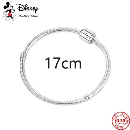 New 925 Sterling Silver Mickey Minnie Vinnie Charm – Beaded Fit for Original Pendant Bracelet, DIY Ladies Jewelry