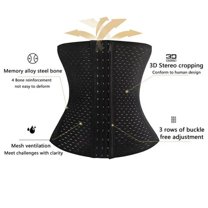 Women’s Tummy Control Shapewear Belt - Black Belly Band for Waist Shaping, Postpartum Support & Smoothing Fit