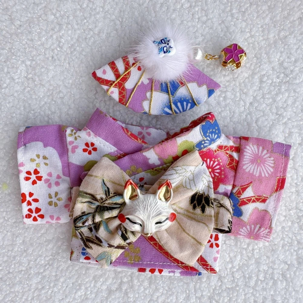 17cm Labubu V1-V3 Doll Clothes – Traditional Kimono Outfit Accessories, Fashion Gift