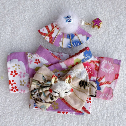 17cm Labubu V1-V3 Doll Clothes – Traditional Kimono Outfit Accessories, Fashion Gift