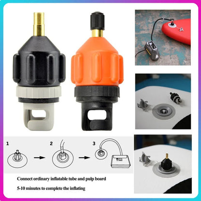 Durable Nylon Air Valve Adaptor – Wear-Resistant Inflatable Pump Adapter for Kayak, SUP Board & Rowing Boat