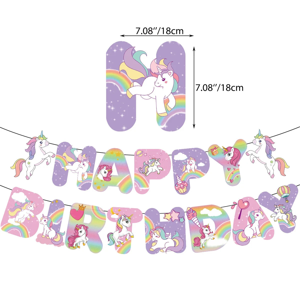 PTRATHY Unicorn Balloons - Latex Cartoon Animal Balloons for Kids, Perfect for Baby Showers, Birthday Parties, and Decorations