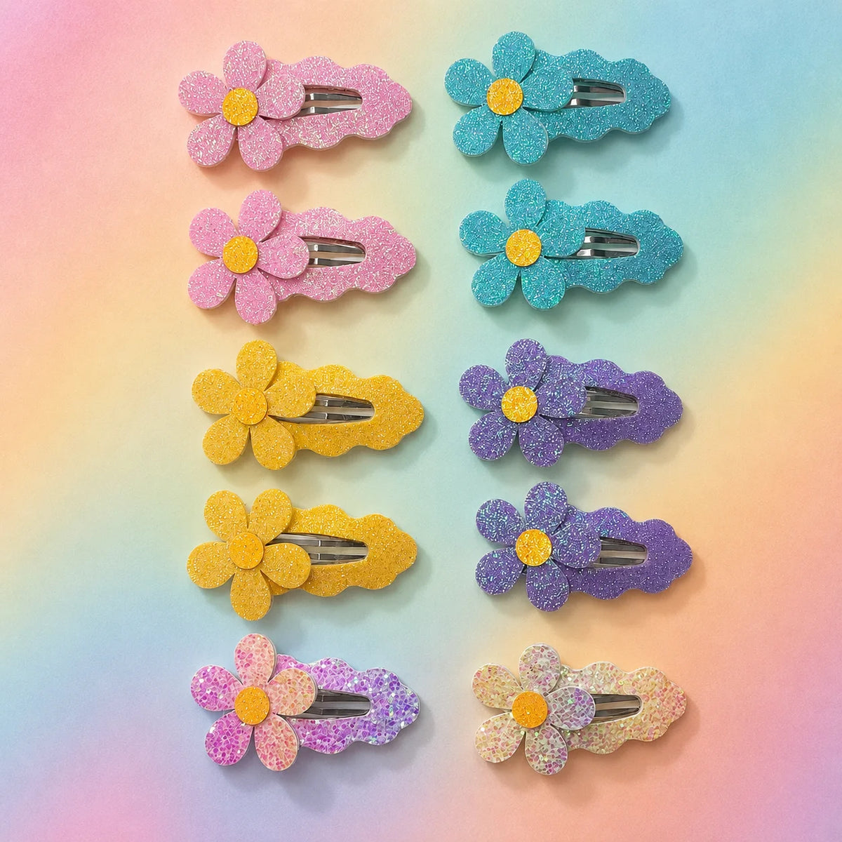 10-Piece Cute Fruit Hair Clip Set - Strawberry BB Hairpins for Girls, Colorful Everyday Styling Accessories for Children