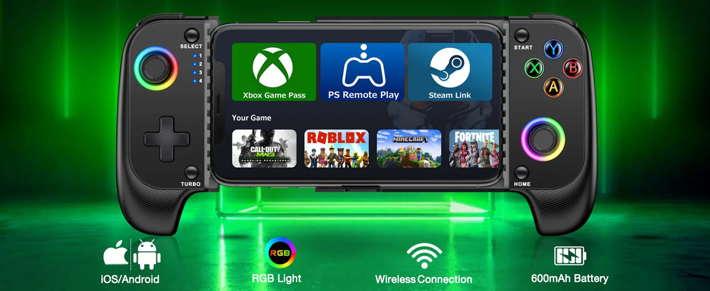 BEBONCOOL MC100 Telescopic Gamepad | Wireless Bluetooth Phone Controller for iOS & Android PUBG COD