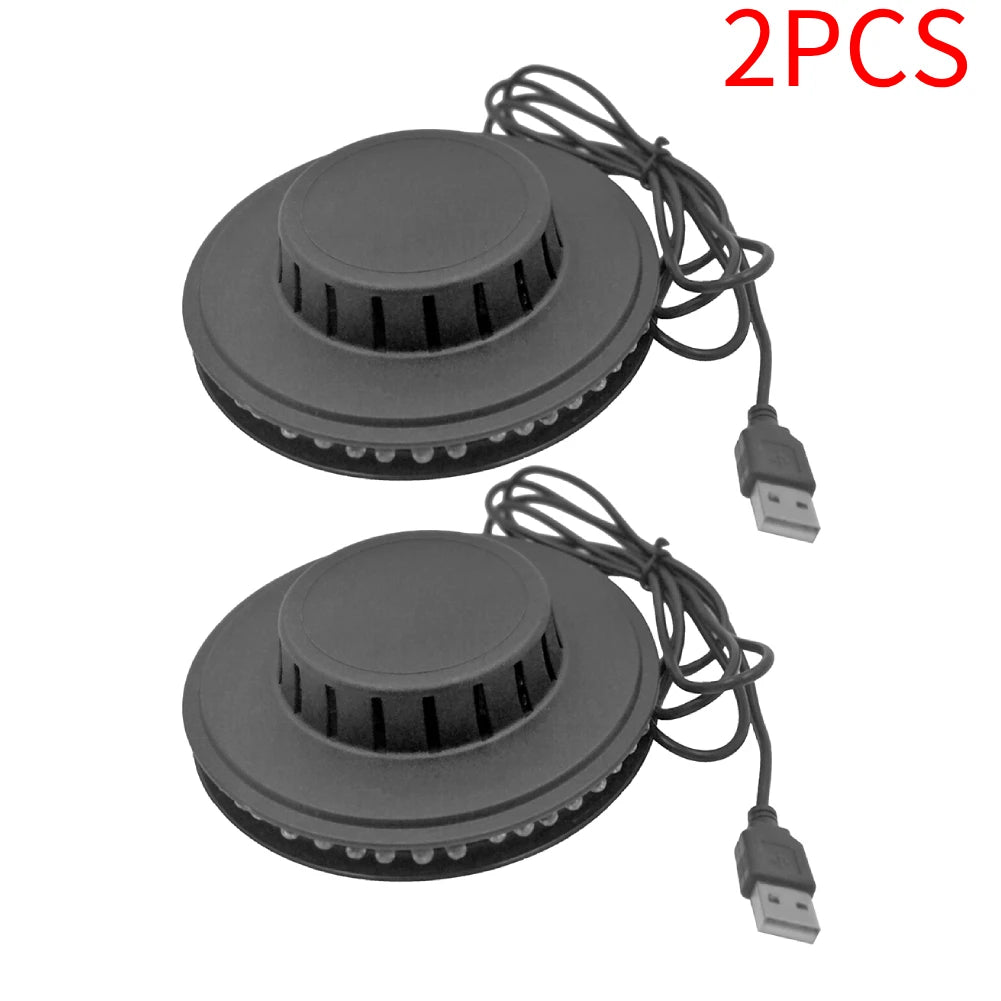 Sound Activated RGB Disco Light - USB Rotating LED Party Stage Light with Music Sync