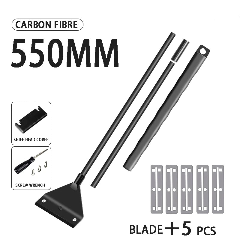 Fish tank cleaning tool Flat sand and algae removal dual-use Glass algae removal scraper with 5 blades Aquarium cleaning tool