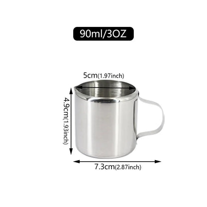 Stainless Steel Milk Pitcher - Non-Stick Latte Art Cream Frothing Jug for Coffee, Cappuccino & Barista Drinks