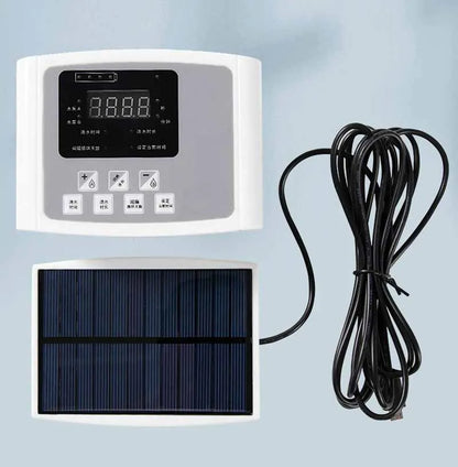 Solar Drip Irrigation System with Dual Pump & Timer | Automatic Plant Watering Device for Gardens