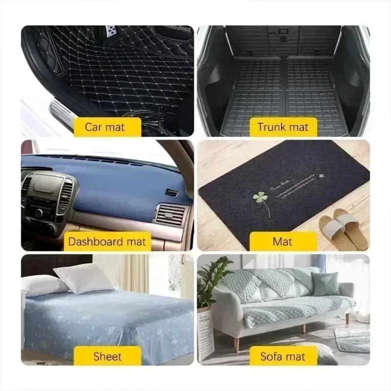 Double-Sided Carpet Fixing Stickers - High-Adhesive Anti-Skid Grip Patches for Floors, Car Mats & Rugs