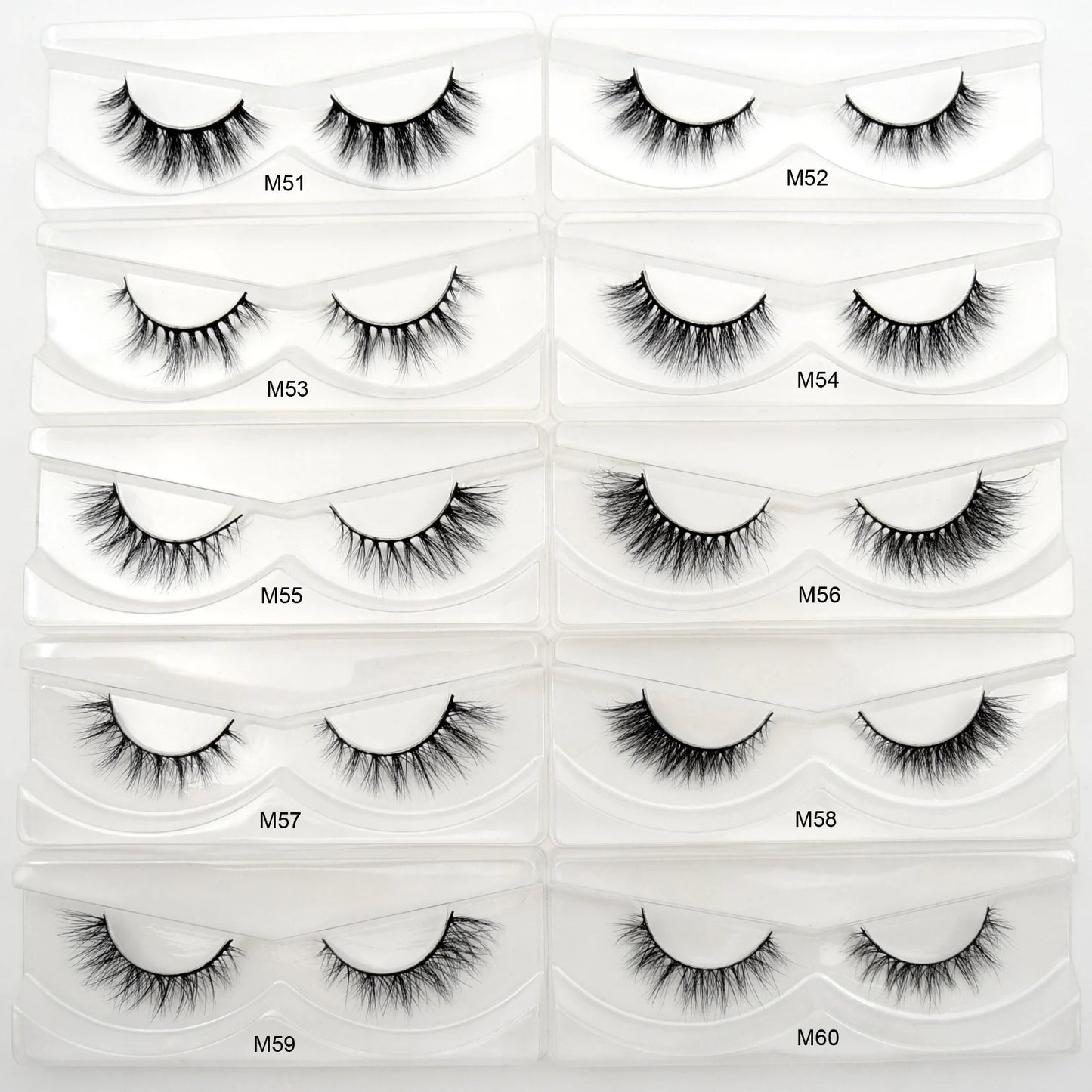 Visofree 3D Mink Eyelashes – 30/40/100 Pairs Handmade Full Strip Lashes with Tray, Cruelty-Free False Lashes for Makeup