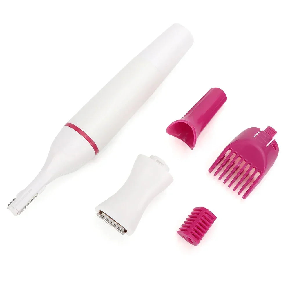 5-in-1 Women’s Painless Electric Hair Remover & Epilator — Portable Razor Trimmer for Legs, Bikini & Body Care