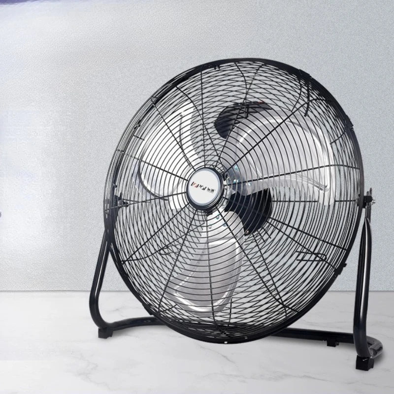 Industrial Floor Fan – 8-Speed 130° Oscillating Workshop Blower, Silent 45dB Turbo Motor with Overheat Protection