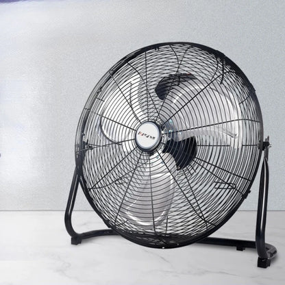 Industrial Floor Fan – 8-Speed 130° Oscillating Workshop Blower, Silent 45dB Turbo Motor with Overheat Protection