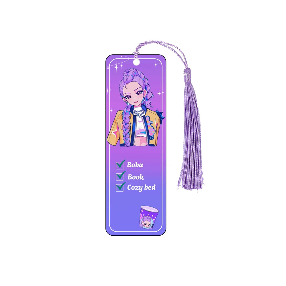 KPop Demon Hunters Huntrix Cartoon Bookmarks – Cute Anime Stationery for Fans & Students