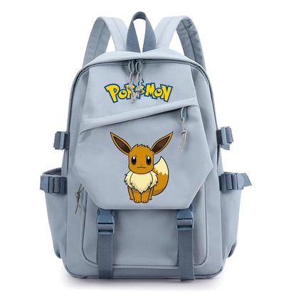 Pokemon Waterproof Women’s Backpack – Pikachu, Gengar, Snorlax Schoolbag for Girls & Students