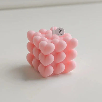 Love Cube Silicone Mold for Handmade Candle, Soap, Resin, Chocolate, Gypsum, Ice | DIY Baking Mould