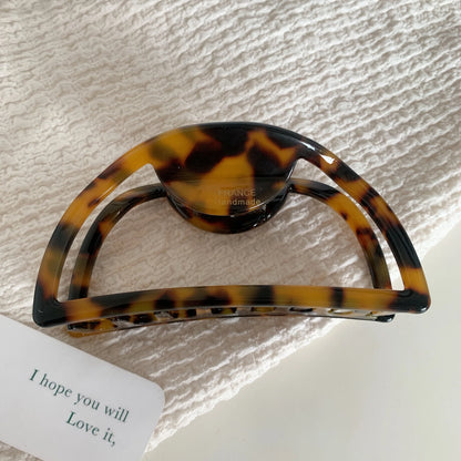 Hollow Acetic Acid Hair Claw | Large Meatball Hair Grip, European & American Fashion