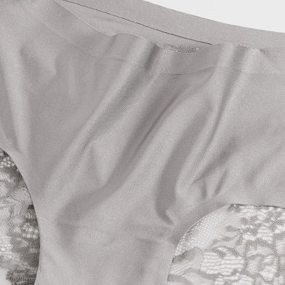 TrowBridge 3PCS Women’s Lace Panties Set — Sexy Silk Satin Underwear, Soft Cozy Big-Size Lingerie Briefs
