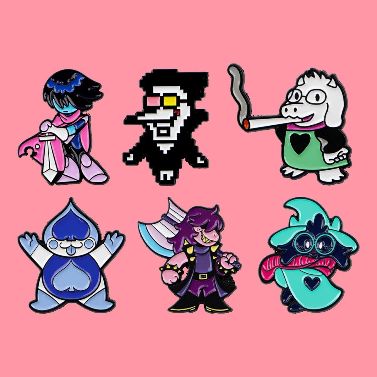Cartoon Game Enamel Pins - Anime Pixel Brooch Lapel Badges for Backpacks & Clothing