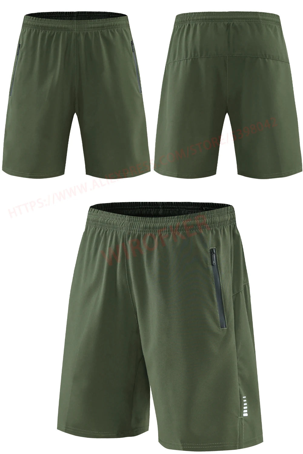 Men's Quick-Dry Running Shorts – Knee-Length Casual Fitness & Gym Training Shorts 2022
