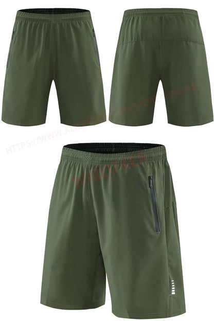 Men's Quick-Dry Running Shorts – Knee-Length Casual Fitness & Gym Training Shorts 2022