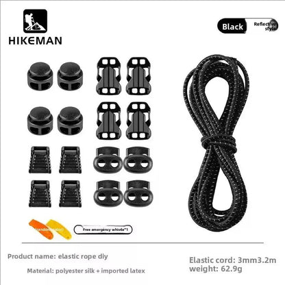 HIKEMAN Adjustable Backpack Expansion Strap - Elastic Buckle Fastener for Outdoor Hiking, Camping & Gear Attachment