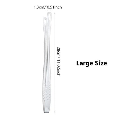 Long Stainless Steel Kitchen Tongs - Non-Slip Heat-Resistant BBQ Grill, Steak & Cooking Utensil Tool