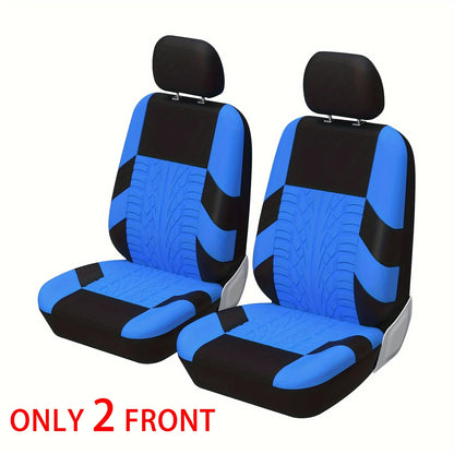 Universal Full Set Car Seat Covers – Front Split & Rear Bench Cloth Protectors for SUV, Sedan & Van Automotive Interior Protection Accessories
